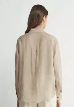 Блузка на пуговицах Falconeri, цвет Mottled Beige