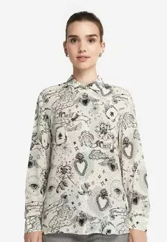 Блузка на пуговицах Falconeri, кремовый