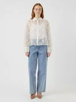 Блузка на пуговицах FEODORA YAS, белый