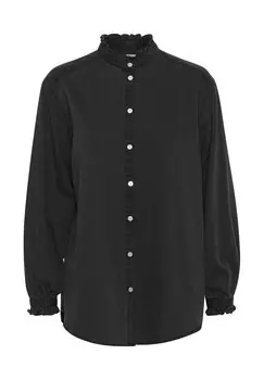 Блузка на пуговицах FERAHPW SH Part Two, черный деним