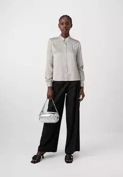 Блузка на пуговицах FIFI JDY, серо-коричневый