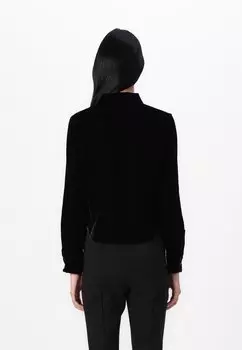 Блузка на пуговицах FITTED CROPPED SHIRT GAP, черный