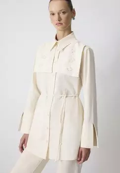 Блузка на пуговицах FLOWER Touch Priv, кремовый