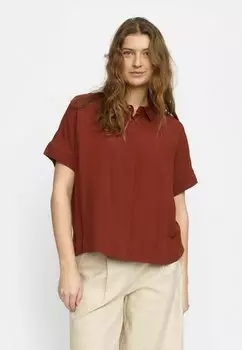 Блузка на пуговицах FREEDOM Soft Rebels, коричневый