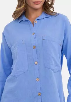 Блузка на пуговицах FREIZEIT Cipo & Baxx, синий