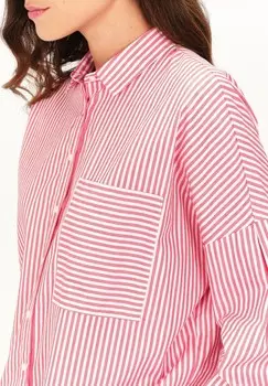 Блузка на пуговицах FRENCH BRAND FASHION; ELEGANT MODERN CLAUDINE Caroll, коралл