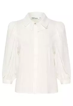 Блузка на пуговицах Frostykb Karen by Simonsen, ярко-белая