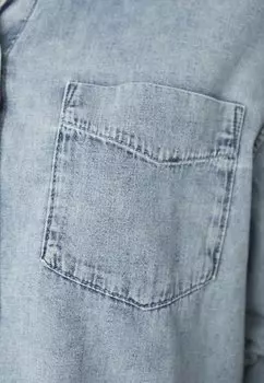 Блузка на пуговицах GAP, черный Cropped Shirt Frankie