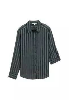 Блузка на пуговицах GEMUSTERTE TOM TAILOR, синий