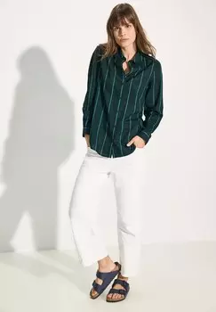 Блузка на пуговицах GESTREIFTE Cecil, цвет Mottled Dark Green