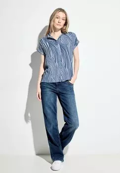 Блузка на пуговицах GESTREIFTE Cecil, светло-голубой