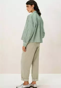 Блузка на пуговицах GESTREIFTE Sissy-Boy, зеленый