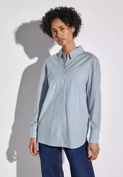 Блузка на пуговицах GESTREIFTE Street One, темно-синий