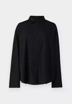 Блузка на пуговицах Gina Tricot, черный