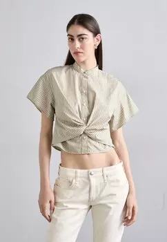 Блузка на пуговицах GRETCHEN rag & bone, светло-зеленый