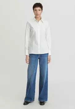 Блузка на пуговицах hessnatur, белый