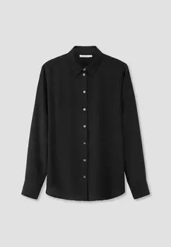 Блузка на пуговицах hessnatur, черный