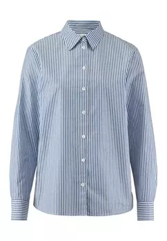 Блузка на пуговицах hessnatur, синий