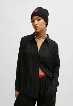 Блузка на пуговицах HUGO, черный