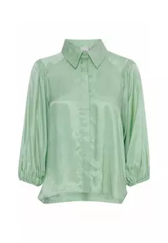 Блузка на пуговицах ICHI, зеленый