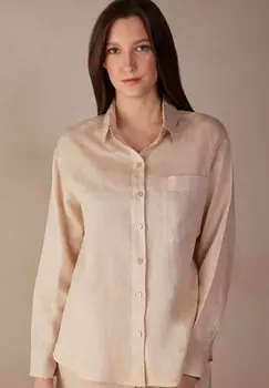 Блузка на пуговицах Intimissimi, цвет Mottled Beige