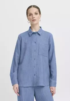 Блузка на пуговицах IXREMI ICHI, синий