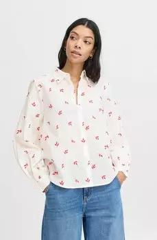 Блузка на пуговицах JADIS b.young, красный