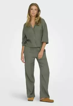 Блузка на пуговицах JDY, зеленый
