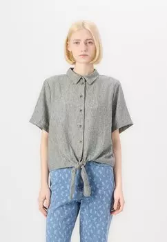 Блузка на пуговицах JDYEMILIA KNOT SHIRT JDY, хаки