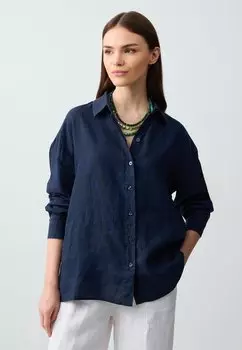 Блузка на пуговицах Jimmy Key, темно-синий