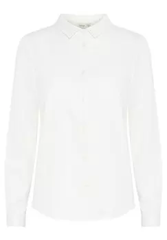 Блузка на пуговицах JUSTINA Fransa, белый