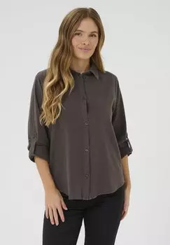 Блузка на пуговицах Kaffe, черный