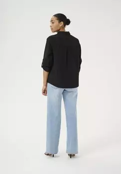 Блузка на пуговицах Kaffe, цвет Mottled Black