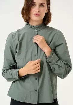 Блузка на пуговицах Kaffe, зеленый