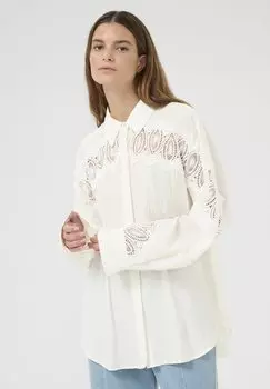 Блузка на пуговицах Karen by Simonsen, белый