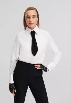 Блузка на пуговицах KARL LAGERFELD, белый