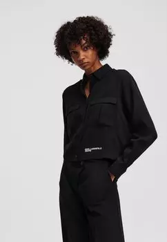 Блузка на пуговицах KARL LAGERFELD JEANS, черный