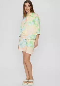 Блузка на пуговицах KARMEN Nmph, светло-голубой