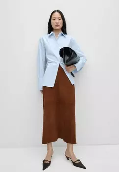 Блузка на пуговицах KATE Mango, светло-голубой