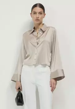 Блузка на пуговицах KIMONO SIMIL Calliope, серо-коричневый