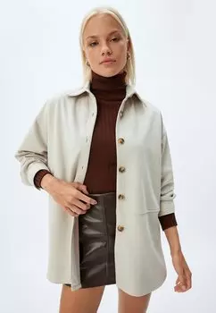 Блузка на пуговицах Koton, бежевый