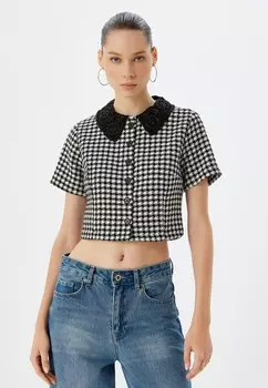 Блузка на пуговицах Koton, черный