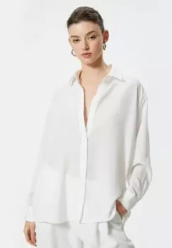 Блузка на пуговицах Koton, молочный