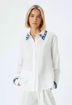 Блузка на пуговицах Koton, молочный