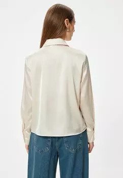 Блузка на пуговицах Koton, молочный