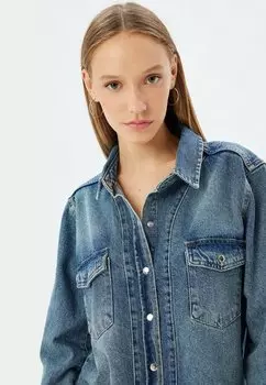 Блузка на пуговицах Koton, синий