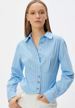 Блузка на пуговицах Koton, синий