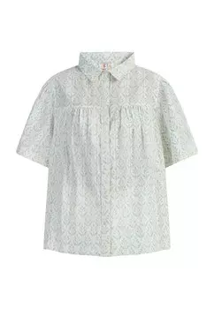 Блузка на пуговицах KURZARM LOMASI IZIA, бирюзовый