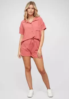 Блузка на пуговицах KURZARM MIT KNOPFLEISTE UND BRUSTTASCHE Cloud 5ive, светло-розовый