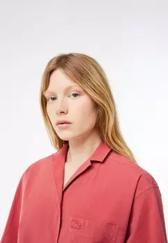 Блузка на пуговицах Lacoste, красный